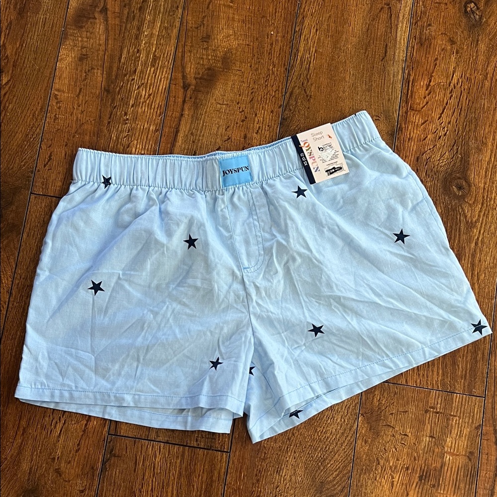 Joyspun Light Blue Star Print Shorts